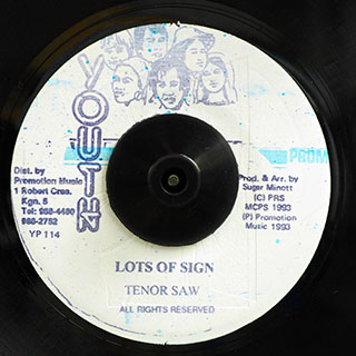 Tenor Saw - Lots Of Sign  /  Version