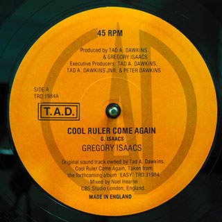 Gregory Isaacs - Cool Ruler Come Again (Extended Mix)  /  Roots Radics - Tad's Come Again