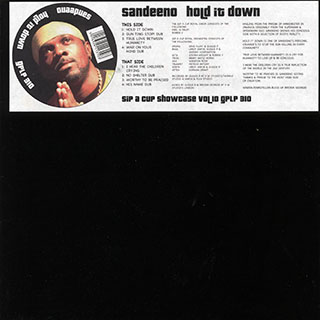 Sandeeno - Hold It Down (2009 FIRST PRESS)