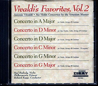 Antonio Vivaldi - Vivaldi's Favorites Volume 2