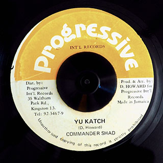 Commander Shad - Yu Katch  /  Progressive All Stars - Crucial Dub