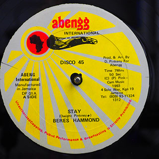 Beres Hammond - Stay  /  Pam Hall, Dwight Pinkney - Lonely