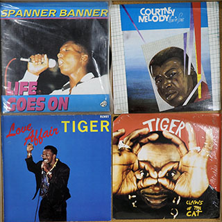 Courtney Melody, Tiger, Spanner Banner - Lot #288452: 4 USED Reggae Vinyl LPs