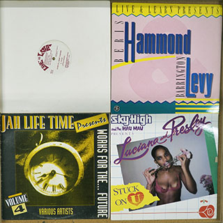 Little Twitch, Beres Hammond, Sky High, Carlton Livingston, Barrington Levy, Sluggy, Dillinger, Wayne Jarrett, Etc. - Lot #288650: 4 USED Reggae Vinyl