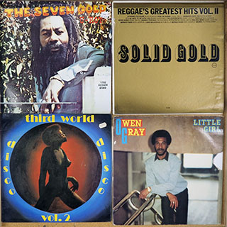 U Roy, Owen Gray, Jah Youth, Jah Stitch, U Brown, Alton Ellis, Etc. - Lot #288652: 4 USED Reggae Vinyl