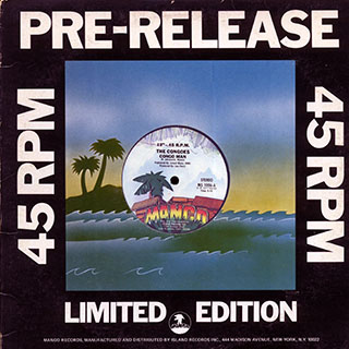 The Congoes - Congo Man (Extended Mix)  /  The Congoes - Congo Man Chant (Extended Mix)