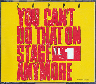 Frank Zappa - You Can't Do That On Stage Anymore Volume 1