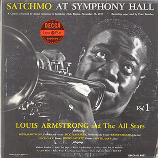 Louis Armstrong And The All Stars - Satchmo At Symphony Hall Vol. 1 (1951 FIRST PRESS)