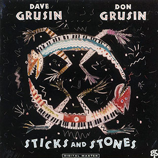Dave Grusin, Don Grusin - Sticks And Stones (1988 ORIGINAL PRESS)