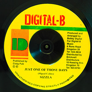 Sizzla - Just One Of Those Days  /  Version